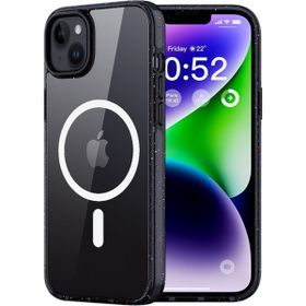 Rock iPhone 14 Pro Max Shield Serisi MagSafe Anti Shock Şeffaf Siyah Kılıf