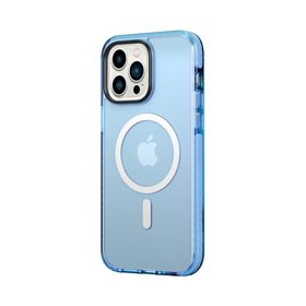 Rock iPhone 14 Pro Shield Serisi MagSafe Anti Shock Mavi Kılıf