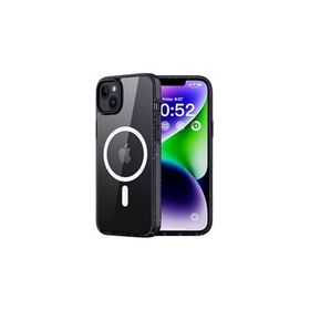 Rock iPhone 14 Pro Shield Serisi MagSafe Anti Shock Siyah Kılıf Şeffaf