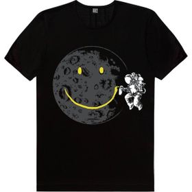 Rock & Roll 1K4FM226AS Grafitici Astronot Siyah Erkek T-shirt