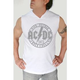 Rock & Roll 1M0KM387AB Beyaz Dairede Acdc Erkek T-shirt