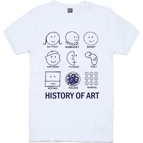 Rock & Roll 1M1BW048AB Sanat Tarihi Beyaz Kısa Kollu Kadın T-Shirt