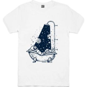 Rock & Roll 1M1SM264AB Astro Duş Beyaz Erkek T-shirt