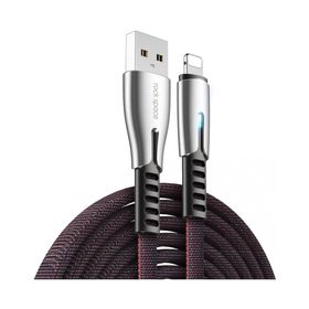 Rock Space M2 ZN-Alloy 120 cm Lightning Siyah Hızlı Şarj ve Data Kablosu