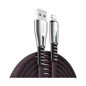Rock Space M2 ZN-Alloy 120 cm Lightning Siyah Hızlı Şarj ve Data Kablosu