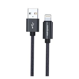 Rock Space R11 1 mt 2.4A Siyah Lightning Şarj ve Data Aktarım Kablosu
