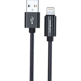 Rock Space R11 1 mt 2.4A Siyah Lightning Şarj ve Data Aktarım Kablosu