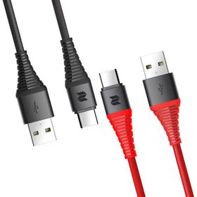 Rock Space Z10 1 mt 3A Hi-Tensile Type-C Şarj ve Data Aktarım Kablosu