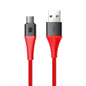 Rock Space Z9 120 cm 2A Hi-Tensile Kırmızı Micro USB Şarj ve Data Aktarım Kablosu
