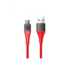 Rock Space Z9 120 cm 2A Hi-Tensile Kırmızı Micro USB Şarj ve Data Aktarım Kablosu