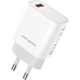 Rock T48 Space Single 18 W Qc 3.0 Beyaz Mini Seyahat Şarj Cihazı
