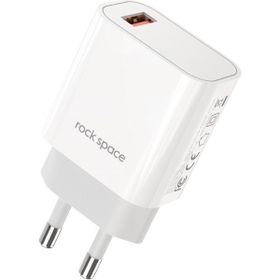 Rock T48 Space Single 18 W Qc 3.0 Beyaz Mini Seyahat Şarj Cihazı