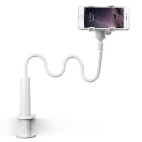 Rock Teleskopik Gövdeli Masaüstü Telefon ve Tablet Standı - Beyaz