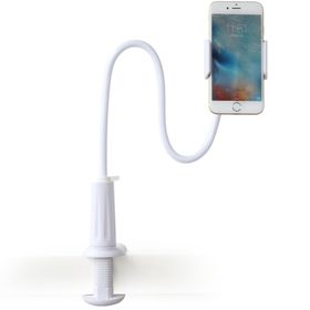 Rock Teleskopik Gövdeli Masaüstü Telefon ve Tablet Standı - Beyaz