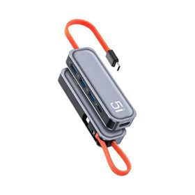 Rock TR15 Multi Fonksiyon 5 in 1 Type-C Hub