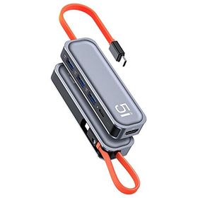 Rock TR16 Multi Fonksiyon 5 in 1 Type-C HDMI Hub