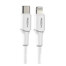 Rock Z18 PD 20 W 2 mt Beyaz Type-C To Lightning Hızlı Data Şarj Kablosu