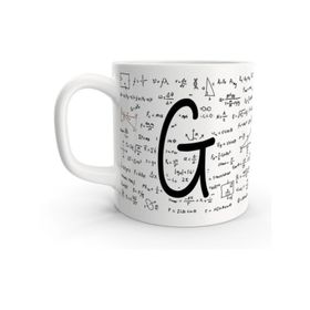 Rock'n Fox G Harfi Matematik Formül Tasarım Harfli Kupa Bardak