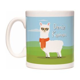 Rock'n Fox Lama Tasarım Isme Kişiye Özel Isim Yazılabilir Kupa Bardak