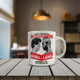 Rocky Balboa Ve Clubber Lang Baskılı Kupa Bardak