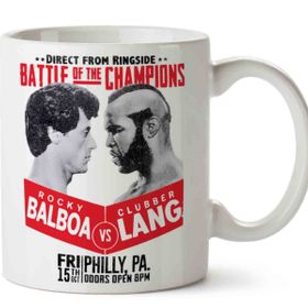Rocky Balboa Ve Clubber Lang Baskılı Kupa Bardak