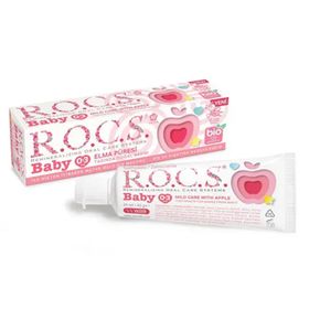 Rocs 35 ml 0-3 Yaş Elma Püresi Tadında Florürsüz Diş Macunu