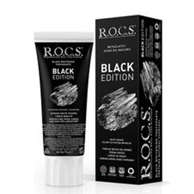 Rocs 74 gr x 2 Adet Black Edıtıon Kömür Özleri Ile Beyazlatıcı Diş Macunu