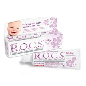 Rocs Baby 0-3 Yaş 35 ml Ihlamur Özlü Florürsüz Diş Macunu