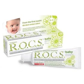 Rocs Baby 0-3 Yaş 35 ml Papatya Özlü Yutulabilir Diş Macunu