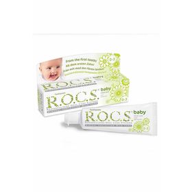 Rocs Baby 0-3 Yaş Papatya Özlü Yutulabilir Diş Macunu