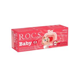 Rocs Baby 35 ml 0-3 Yaş Florürsüz Elma Püresi Diş Macunu