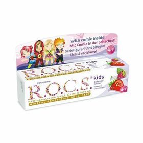 Rocs Baby 4-7 35 ml Yaş Ahududu Çilek Aromalı Diş Macunu