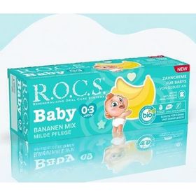 Rocs Baby 76533 0-3 Yaş 45 gr Muz Püresi Tadında Bebek Diş Macunu