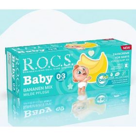 Rocs Baby 76533 0-3 Yaş 45 gr Muz Püresi Tadında Bebek Diş Macunu