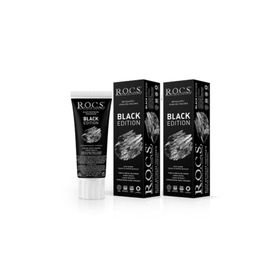 Rocs Black Edition 60 ml 2 Adet Beyazlatıcı Siyah Diş Macunu