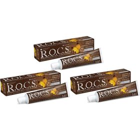 Rocs Coffe Tobacco Kahve ve Sigara İçinler İçin 3x60 ml Diş Macunu