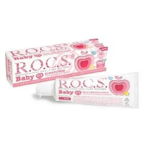Rocs Elma Püresi Tadında Yutulabilir 0-3 Yaş 35 ml Bebek Diş Macunu