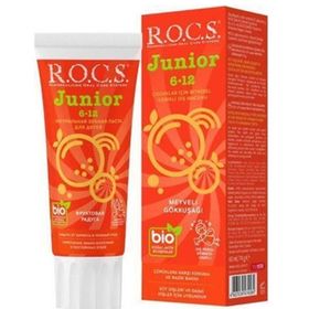 Rocs Junior Bitkisel İçerikli Meyveli Gökkuşağı Diş Macunu