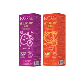 Rocs Junior Florürsüz 60 ml 2 Adet 6-12 Yaş 2'li Karma Tad Seti Diş Macunu