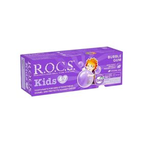 Rocs Kids 4 7 Yaş Balon Sakızı Tadında 35 ml Diş Macunu