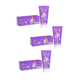 Rocs Kids 4-7 Yaş Meyveli Çocuk Balon Sakızı 3x35 ml Diş Macunu