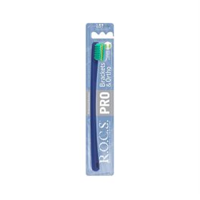 Rocs Pro Ortho Braket Mavi Yeşil Ortodonti Diş Fırçası