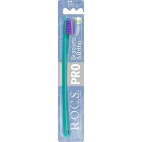 Rocs Pro Ortho Braket Yeşil Mor Ortodonti Diş Fırçası
