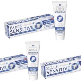 Rocs Sensitive Anında Rahatlık 3x75 ml Diş Macunu