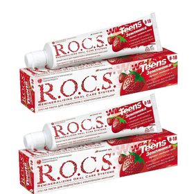 Rocs Teens Yaban Çileği 2x60 ml Diş Macunu