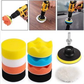 Rodex 115 mm 11 Parça Pasta Cila Polisaj Süngeri Pedi Seti