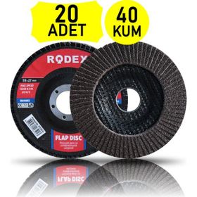 Rodex 115 Mm 40 Kum Flap Disk Zımpara