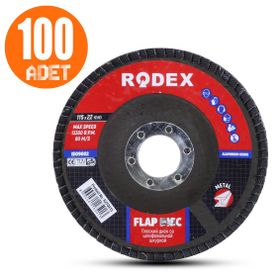 Rodex 115 Mm 60 Kum Flap Disk Zımpara