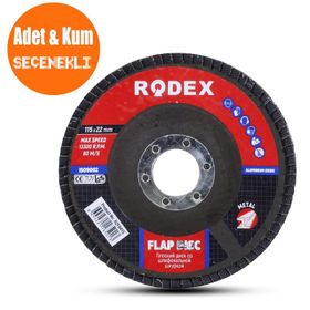 Rodex 115 Mm 60 Kum Flap Disk Zımpara