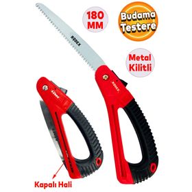 Rodex 180 mm Metal Kilitli Çelik Düz Ağaç Dal Bağ El Testeresi